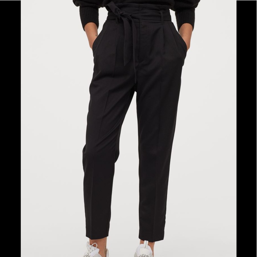 H&M Black Paperbag Pants